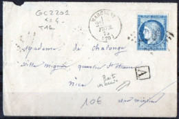 FRANCE N° 60 III - (GC 2201 Marcigny ) A - 1849-1876: Période Classique