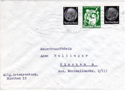 DR, 1 Pf. Privatganzsachenumschlag M. Zusatzfrankatur Als Ortsbrief V. München - Other & Unclassified