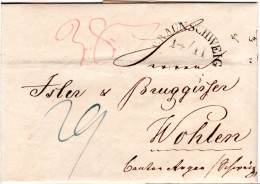 Braunschweig 1840, Auslands- Brief M. Portonotierungen I.d. Schweiz. - [Voorlopers