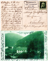 Bayern 1911, Posthilfstelle Fall Nebenzollamt Auf Entspr. Sw-AK M. 5 Pf. - Covers & Documents