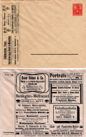 DR 1900, Ungebr. Privat-Anzeigenumschlag 10 Pf. Germania Reichspost  - Covers & Documents