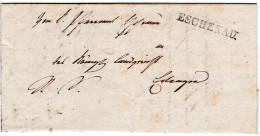 Bayern 1844, L1 ESCHENAU Auf Brief N. Erlangen - [Voorlopers