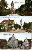 Memmingen, Rathaus, Tore U. Oldtimer, 1915 Gebr. Farb-AK - Autres & Non Classés