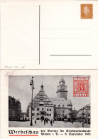 DR, Ungebr. 3 Pf. Privatganzsache Briefmarken Werbeschau Plauen  - Other & Unclassified