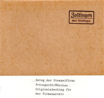 Landpoststellen Stpl. ZOLTINGEN über Nördlingen, Originalprobe Aus Archiv - Covers & Documents