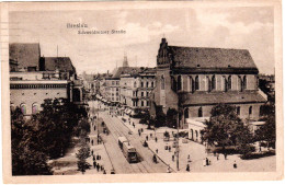 Breslau, Schweidnitzer Strasse M. Tram Bahn, 1922 Gebr. Sw -AK - Ehemalige Dt. Kolonien