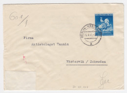 DR Schweden 1941, EF 25 Pf. Portorichtig Auf Zensur Brief V. Karlshorst. #1971 - Covers & Documents