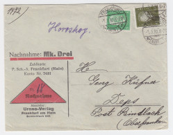 DR 1930, 5+30 Pf. Auf Nachnahme Brief V. Frankfurt N. Deps, Post Bindlach. #2378 - Lettres & Documents