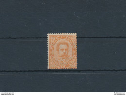 1879 Italia - Regno, N. 39, Effige Umberto I, Centesimi 20 Arancio, MNH** - Certificato Raybaudi - Other & Unclassified