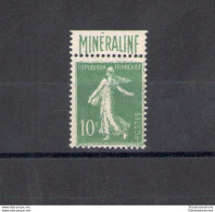 1924-26 FRANCIA  - N. 188A Seminatrice Su Fondo Unito - 10 Cent Mineraline - MNH** - Otros & Sin Clasificación