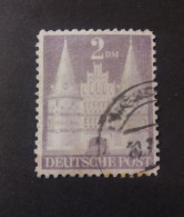 GERMANY ALLEMAGNE DEUTSCHES OCCUPAZIONE BIZONALA HOLSTENTOR DE LUBECK 'CAT. YVERT N.66 - Used Stamps