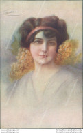 V434 Cartolina Donnina Illustratore  1916 - Autres & Non Classés