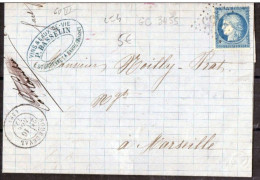 FRANCE N° 60 III-(GC 3455 Sourdeval) - 1849-1876: Période Classique