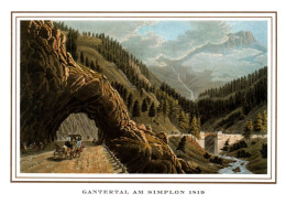 CPM - SIMPLON - Repro Gravure "Am Simplonpass 1819 Gantertal" ... Edition Rud.Suter - Simplon