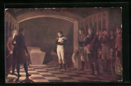 Künstler-AK Napoléon Visite Le Tombeau Du Grand Frédèric à Postdam 1806  - Personnages Historiques