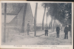 FIL BARBELE =  FIL BARRICADE A UNE HAUTEUR DE 5 METRES - Guerre 1914-18