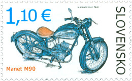 ** 561-562 Slovakia Pionyr And Manet 2014 Motorbike, Motor Cycle - Motos