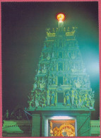 Singapore Sri Mariamman Temple, Tower Day And Night, Hindu, Vintage +/-1975, LH091 CPSM_UNC_cpc - Singapore