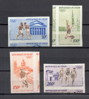 NIGER  PA  N° 187 à 190   NON DENTELES    NEUFS SANS CHARNIERE  COTE ? €    JEUX OLYMPIQUES MUNICH - Niger (1960-...)