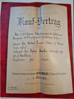 ACTE DE VENTE 1912 STEMPELMARKE ELSASS LOTHRINGEN 1 MARK OBERHAUSBERGEN OBERSCHAEFFOLSHEIM WASSELONNE - Cartas & Documentos