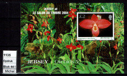 Jersey - 2004 - MNH - Flora, Fleurs, Orchidées, Orchids, Orchideen - Salon Du Timbre Paris - Jersey
