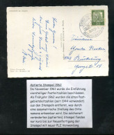 "BUNDESREPUBLIK DEUTSCHLAND" 1962, Aptierter (PLZ) Stempel "STEIBIS" Auf Ansichtskarte (B2079) - Covers & Documents