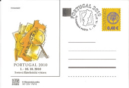 CDV 187 Slovakia Portugal 2010 - Briefmarkenausstellungen