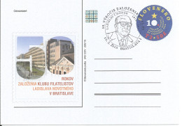 CDV 240 Slovakia 50th Anniversary Of L. Novotny's Philatelistic Club 2015 - Andere & Zonder Classificatie