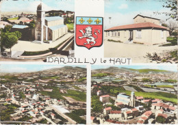 DARDILLY-LE-HAUT (69) Carte Multivues - Blason En 1964  CPSM GF - Sonstige & Ohne Zuordnung