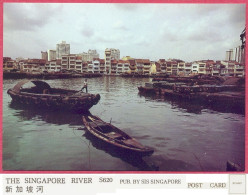 The Singapore River +/- 1965, S620  PUB.BY SIS SINGAPORE_UNC_cpc - Singapur