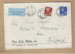 Los Vom 25.05  Briefumschlag Aus Oslo  Nach Rothenkirchen  1946 - Covers & Documents