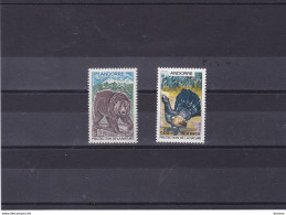 ANDORRE 1971 ANIMAUX : OURS, COQ DE BRUYERES Yvert 210-211, Michel 230-231 NEUF** MNH Cote 10,40 Euros - Neufs