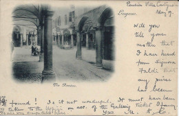 Lugano, Via Pessina, Gente, Scatto Animato, Viaggiata 1899 - Lugano