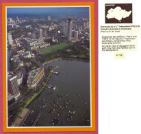 SINGAPORE An Aerial View River With City Hall And Raffles +/-1980, AT 106 Distributed By A&T INTERNATIONAL (PTE)_UNC_cpc - Singapore