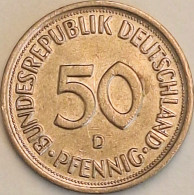 Germany Federal Republic - 50 Pfennig 1977 D, KM# 109.2 (#4737) - 50 Pfennig