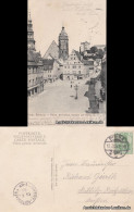 Ansichtskarte Pirna Marktplatz Mit Rathaus Und Kirche 1905  - Pirna