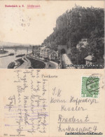 Postcard Tetschen-Bodenbach Decín Straßenblick Und Schäferwand 1912  - Tchéquie