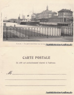 CPA Calais La Gare Maritime Vue Le Long Quais 1913  - Calais