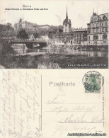Gera Schloß Osterstein Mit Untermhäuser Brücke Und Kirche 1908  - Gera