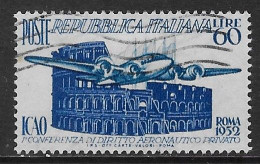 Italia Italy 1952 ICAO Sa N.697 US - 1946-60: Used