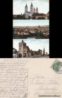 Ansichtskarte Naumburg (Saale) 3 Bild: Dom, Totale Und Marientor 1910  - Andere & Zonder Classificatie