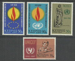 Cyprus 1968 Year, 4 Mint Stamps MNH (**) - Nuovi