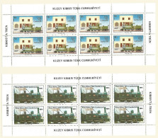 Turkey Cyprus 1986 Year , 2 S/S Blocks Mint MNH (**)  Trains - Ongebruikt