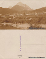 Ansichtskarte Mittenwald Panorama Mit Isarbrücke 1918  - Mittenwald