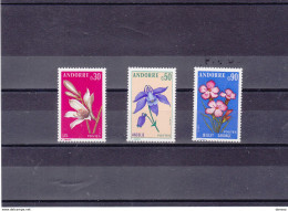 ANDORRE 1973 FLEURS I  Yvert 229-231, Michel 250-252 NEUF** MNH Cote 3 Euros - Ongebruikt