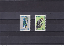 ANDORRE 1973 Oiseaux, Mésange Bleue, Pie Yvert 232-233, Michel 253-254 NEUF** MNH Cote 6 Euros - Unused Stamps