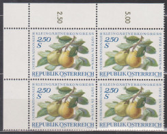 1972 , Mi 1394 ** (1) -  4er Block Postfrisch - Internationaler Kleingärtnerkongreß - Storia Postale