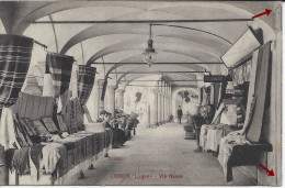 Lugano, Via Nassa, Apotheke Soldati Farmacia, Scatto Animato, Viaggiata 1906 - Lugano