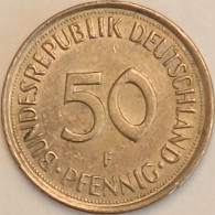 Germany Federal Republic - 50 Pfennig 1977 F, KM# 109.2 (#4738) - 50 Pfennig