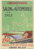 PARIS 1898-1998-100 Ans Mondial De L'Automobile-Affiche De L'Expo De 1948 - Exposiciones